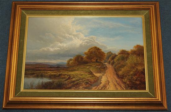 Arthur Gilbert (1819-1895) Lingfield Common, 1880, 12 x 18in.